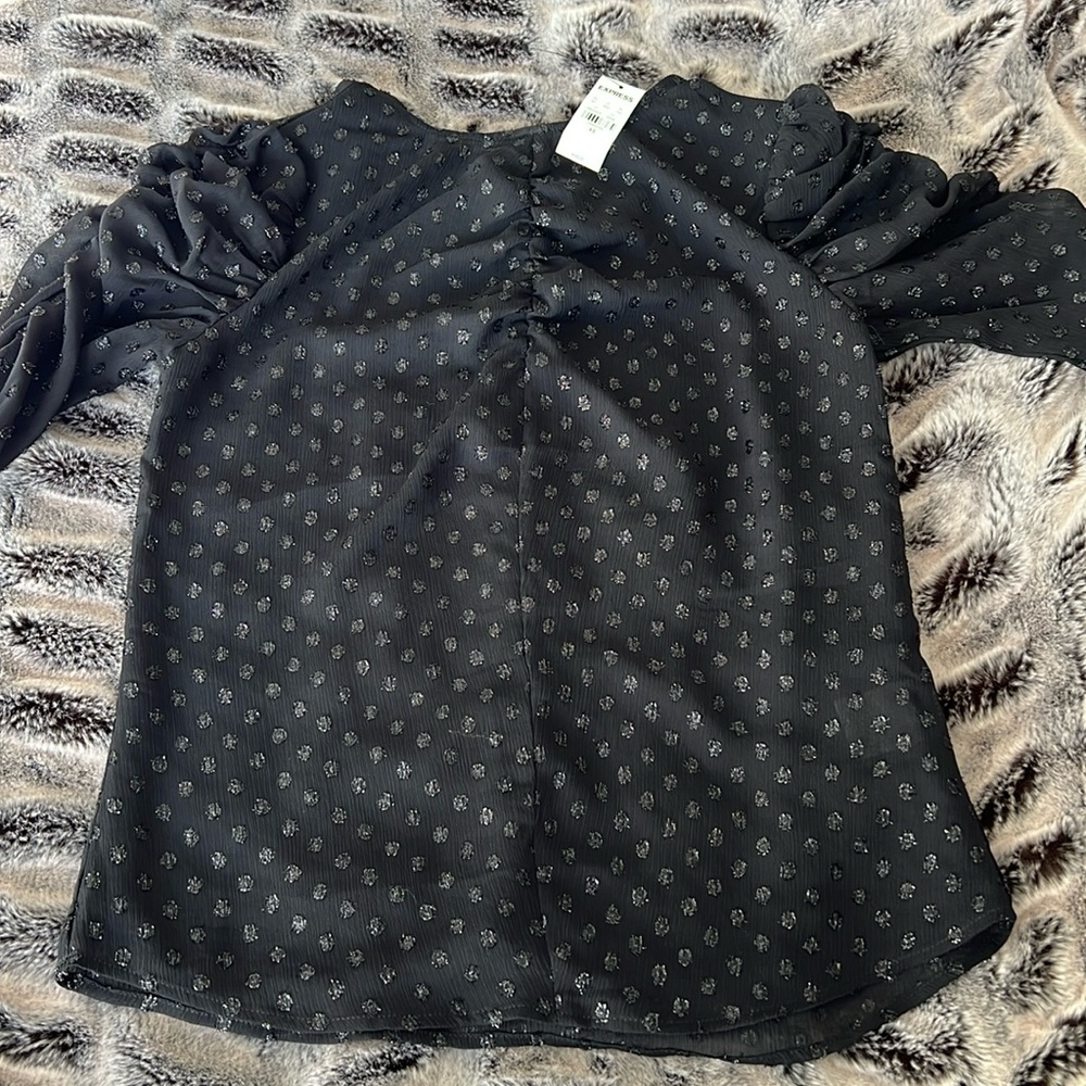 NWT Express Clip Dot Blouse Size XS